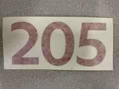 Vinyl-cut paddle replacement paddle numbers