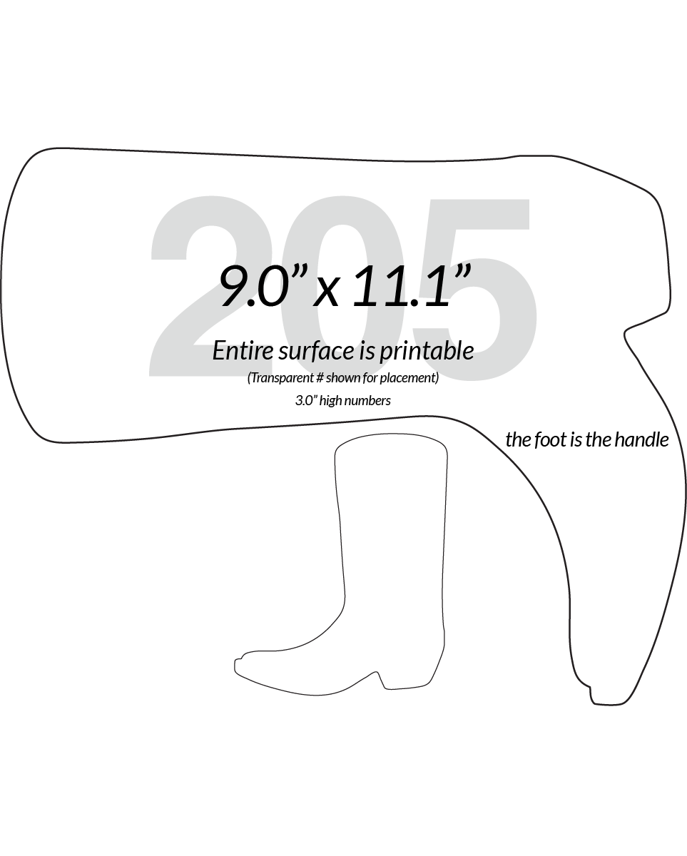 Cowboy Boot Shape Paddle | Better Bidders Inc cowboy-boot-shape-paddle-better-bidders-inc