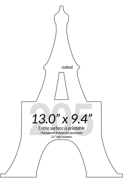 Eiffel Tower shape