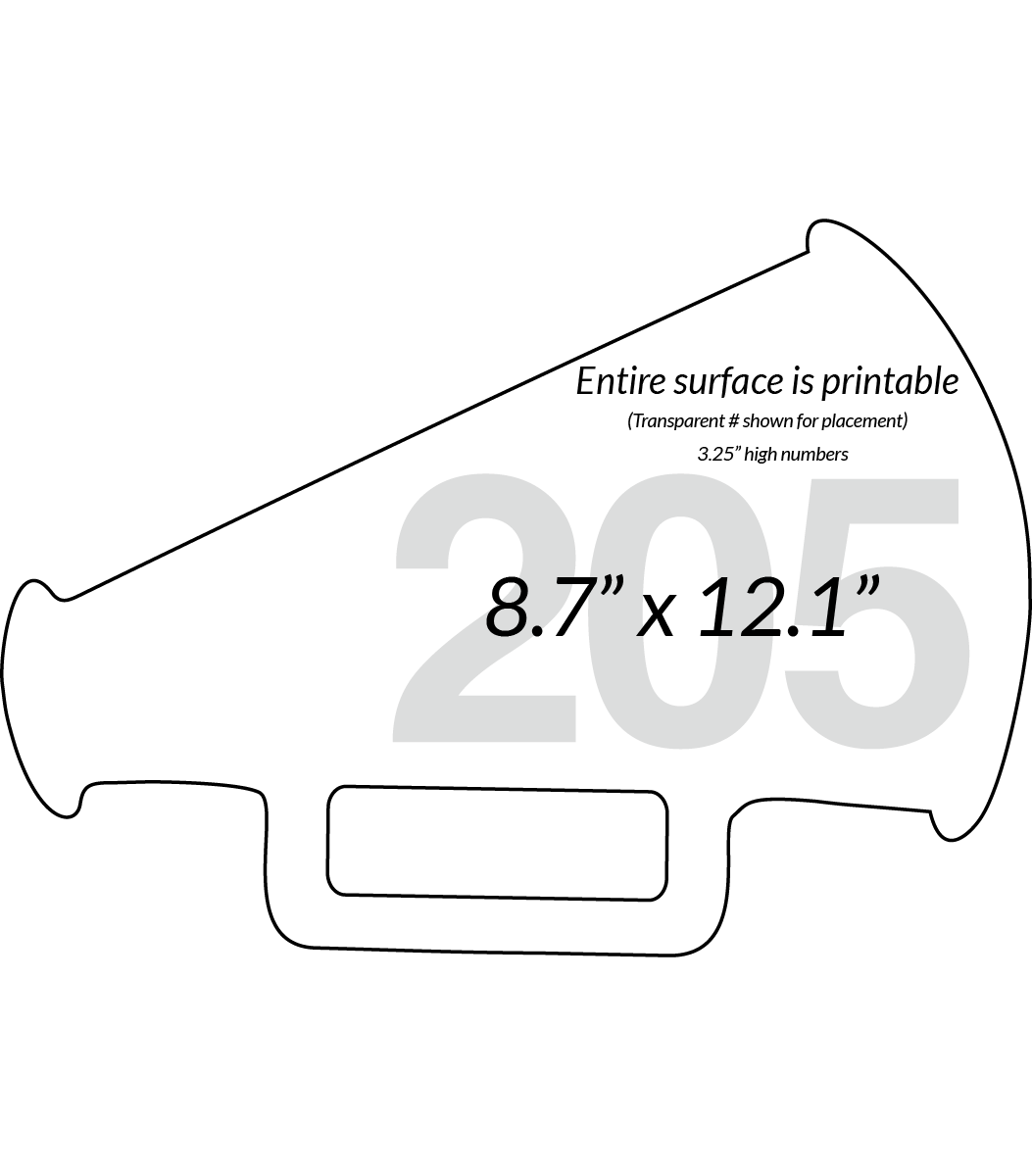 cheer-megaphone-shape-paddle-better-bidders-inc for Free Printable Cheer Megaphone Template Cheer Megaphone shape paddle | Better Bidders Inc for Free Printable Cheer Megaphone Template