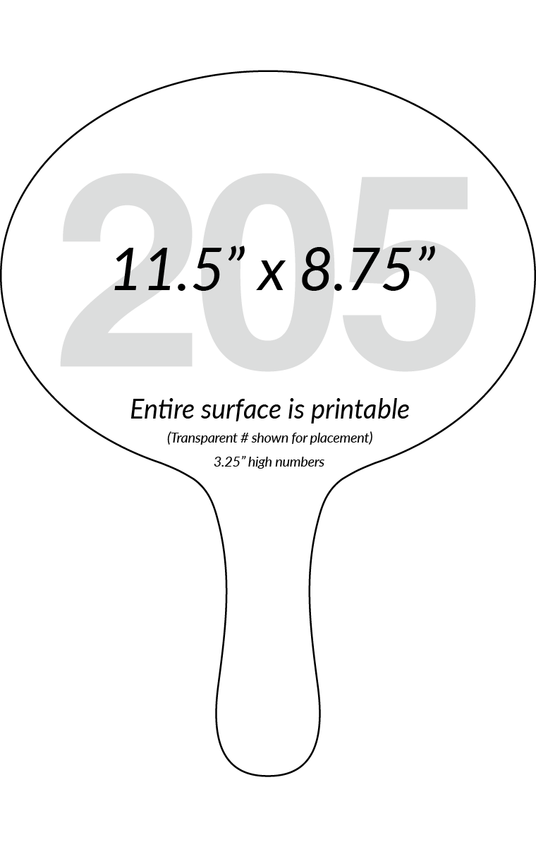 Custom Auction Paddles